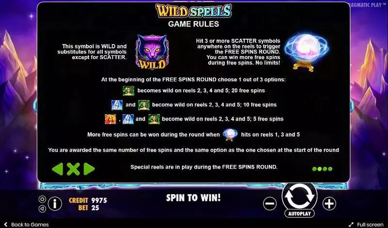 Wild Spells Pragmatic Play Slots - Bonus 1