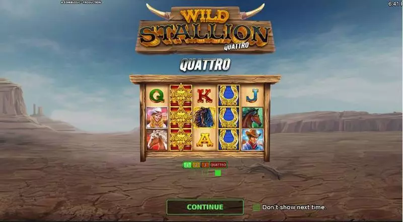 Wild Stallion Quatro StakeLogic Slots - Info and Rules