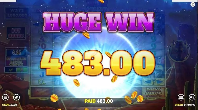 Wolf Legend Spin Boost Blueprint Gaming Slots - Winning Screenshot