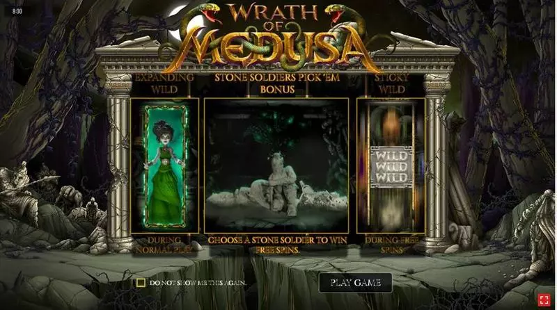 Wrath of Medusa Rival Slots - Info and Rules