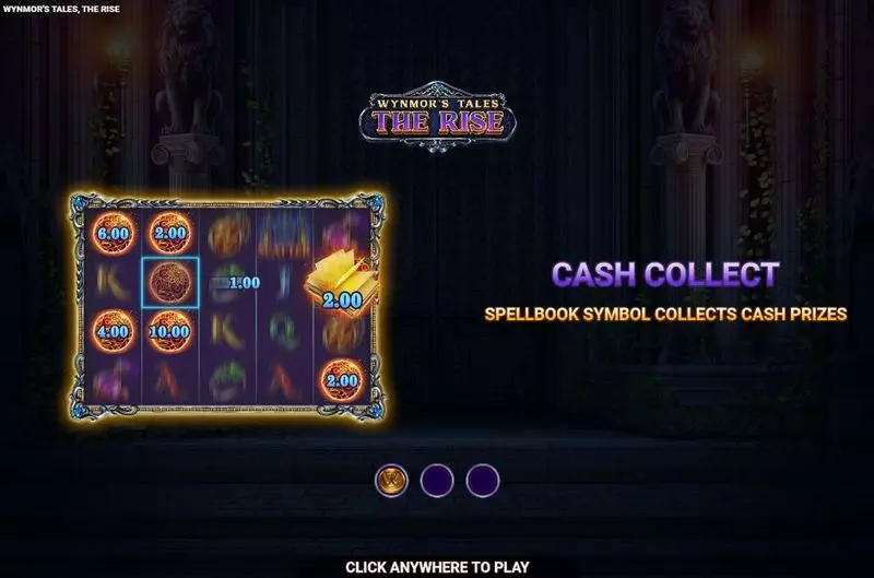 Wynmor’s Tales The Rise Wizard Games Slots - Introduction Screen